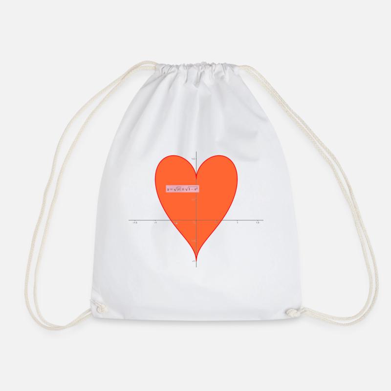 Cœur - Sac de sport léger - blanc