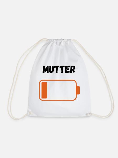 Mutter auf Reserve - Turnbeutel - Weiß
