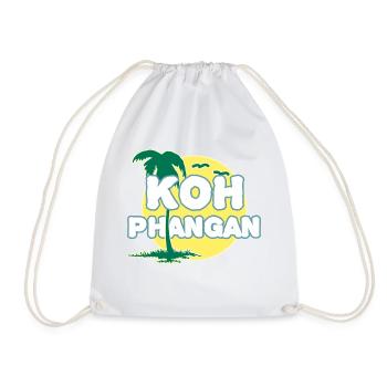 Vollmond Palme K8h Phangan - Turnbeutel - Weiß - Vorne