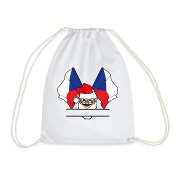 Drapeau du Père Noël de la République tchèque - Sac de sport léger - blanc - Devant