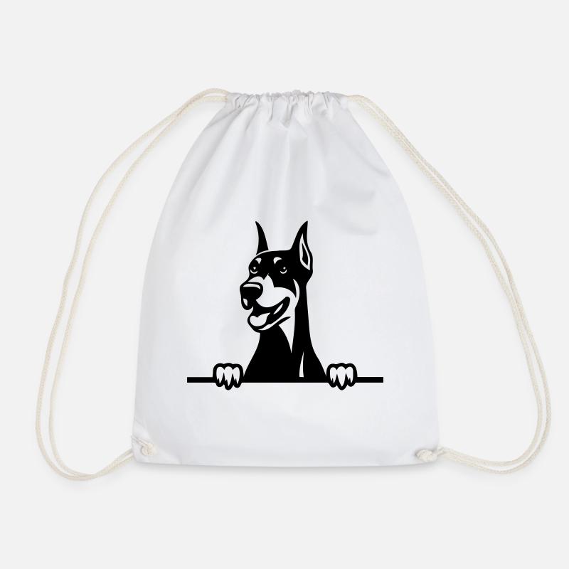 Doberman Pinscher - Turnbeutel - Weiß