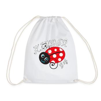 Kinder Bug Funny Cute Ladybug Kindergarten - Turnbeutel - Weiß - Vorne
