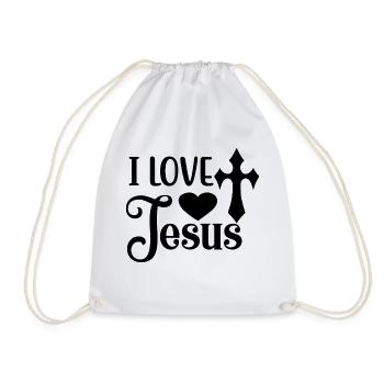Liebe wie Jesus - Turnbeutel - Weiß - Vorne