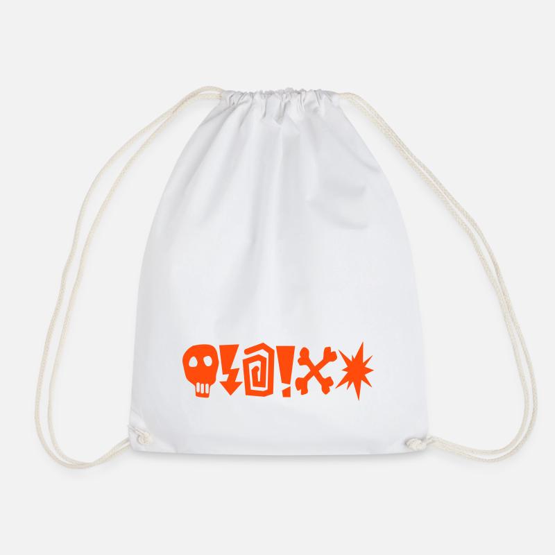 Fury - Drawstring Bag - white