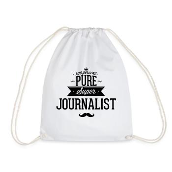 100 Prozent Journalist - Turnbeutel - Weiß - Vorne