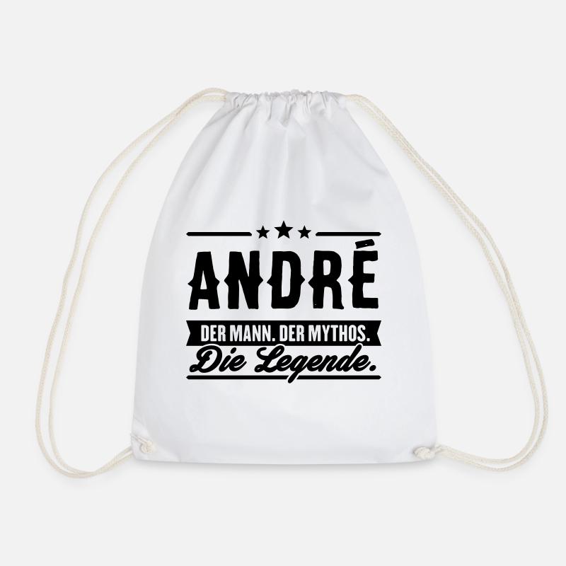 Mann Mythos Legende André - Turnbeutel - Weiß