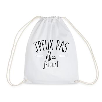 Je peux pas j'ai surf - Sac de sport léger - blanc - Devant