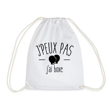 Je peux pas j'ai boxe - Sac de sport léger - blanc - Devant