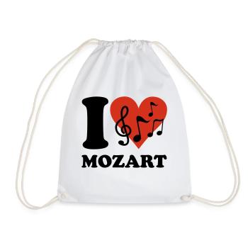I love Mozart - Turnbeutel - Weiß - Vorne