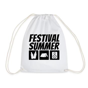 festival d'été - Sac de sport léger - blanc - Devant