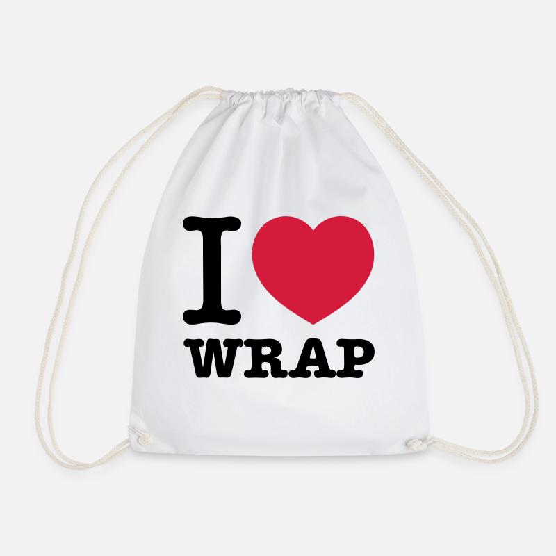I love Wrap - Turnbeutel - Weiß