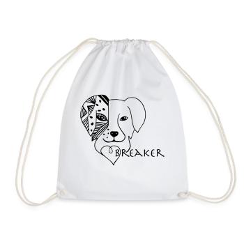 Australian Shepherd Aussie Heartbreaker Gift - Drawstring Bag - white - Front