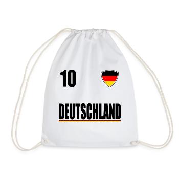 T-shirt de fan de football de l'Allemagne Trikot Allemagne - Sac de sport léger - blanc - Devant