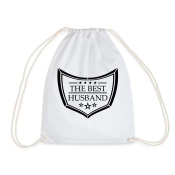 logo sign text the best world of the best world eh - Drawstring Bag - white - Front
