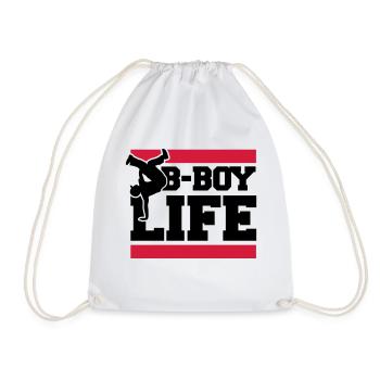 b_boy_life_c2 - Sac de sport léger - blanc - Devant