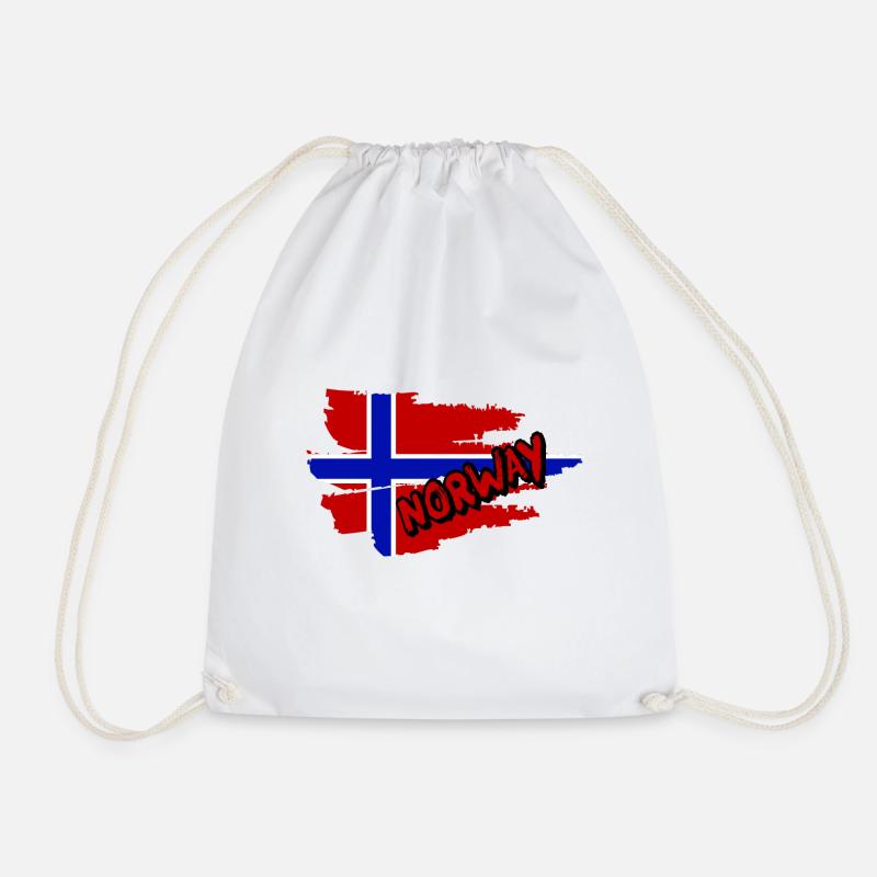 Norwegen - Turnbeutel - Weiß
