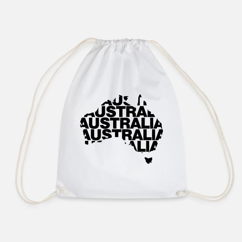 Australia - Drawstring Bag - white