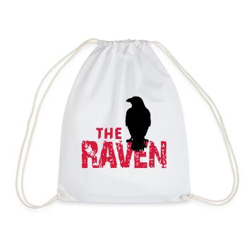 The Raven - Drawstring Bag - white - Front