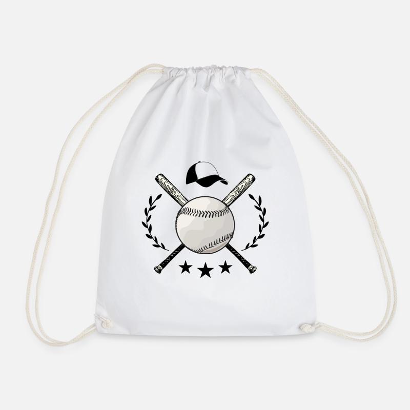 Baseball - Turnbeutel - Weiß