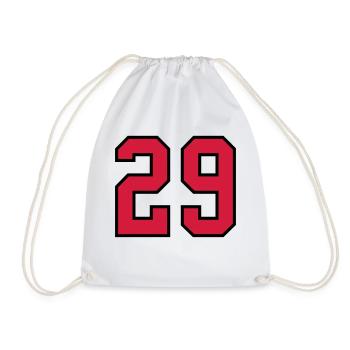 29 sports jersey football number new - Turnbeutel - Weiß - Vorne