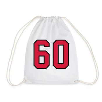 60 sports jersey football number new - Turnbeutel - Weiß - Vorne