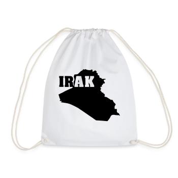Irak (ID: 002004) - Sac de sport léger - blanc - Devant