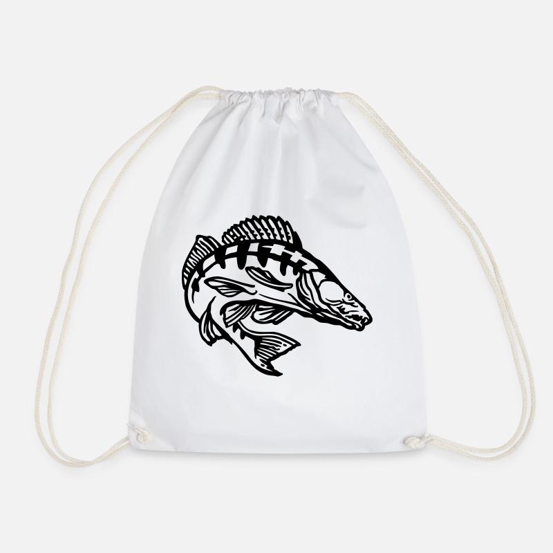zander_2 - Drawstring Bag - white