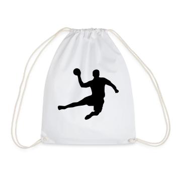 Handball - Handballer - Joueur de handball - Sac de sport léger - blanc - Devant