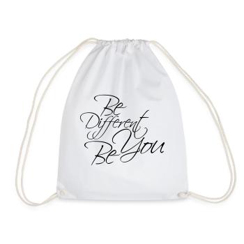 Be Different Be You Design - Drawstring Bag - white - Front