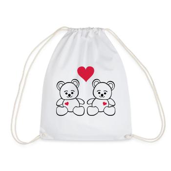 teddy_love - Sac de sport léger - blanc - Devant