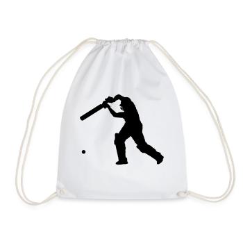 Cricket Player 2 (Vector) - Sac de sport léger - blanc - Devant