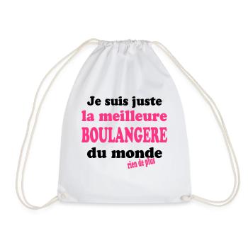 Je suis juste la meilleure boulangère du monde - Turnbeutel - Weiß - Vorne