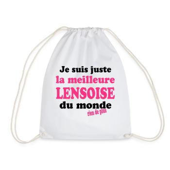 Je suis juste la meilleure lensoise du monde - Sac de sport léger - blanc - Devant