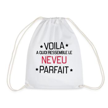 Niece Nephew Nichte Neffe Nièce Neveu Baby - Drawstring Bag - white - Front