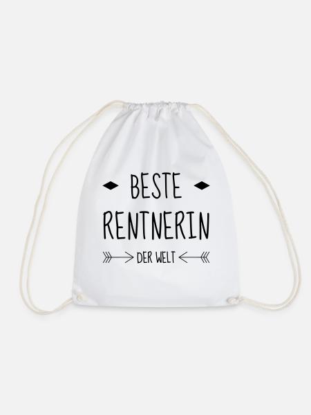 Ruhestand / Rentner / Rentnerin / Rente - Turnbeutel - Weiß