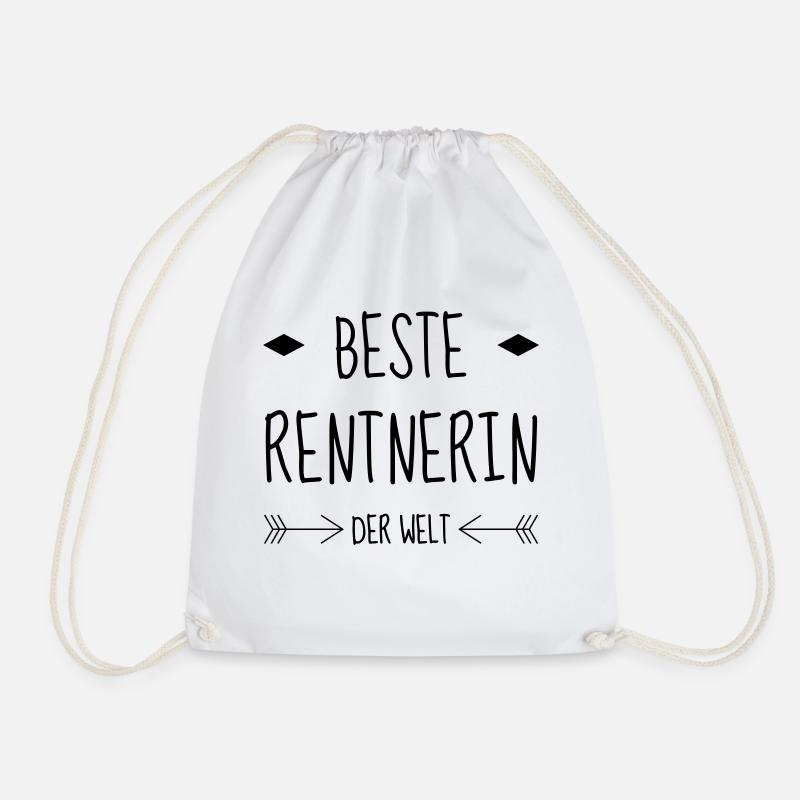 Ruhestand / Rentner / Rentnerin / Rente - Turnbeutel - Weiß