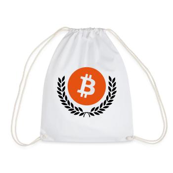 bitcoin - Turnbeutel - Weiß - Vorne