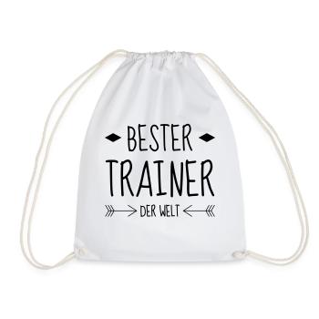 Coach Coaching Trainer Sport Entraineur Team - Drawstring Bag - white - Front