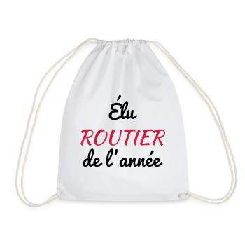 Trucker LKW Fahrer Routier Truck Camion Transport - Drawstring Bag - white - Front
