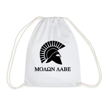 Casque Molon Labe Sparta Spartan Spartacus - Sac de sport léger - blanc - Devant