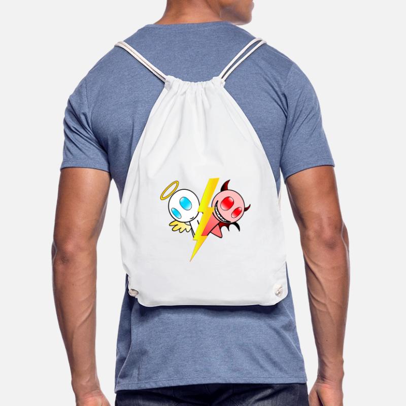 Engel oder Teufel. Gut oder böse. Lieb oder frech Turnbeutel