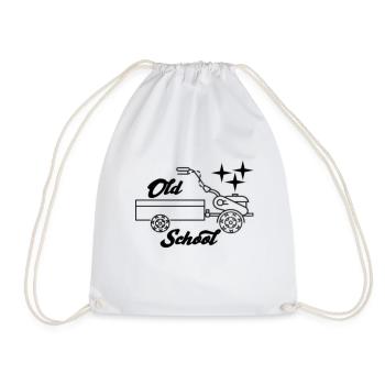 véhicule à un essieu old school - Sac de sport léger - blanc - Devant