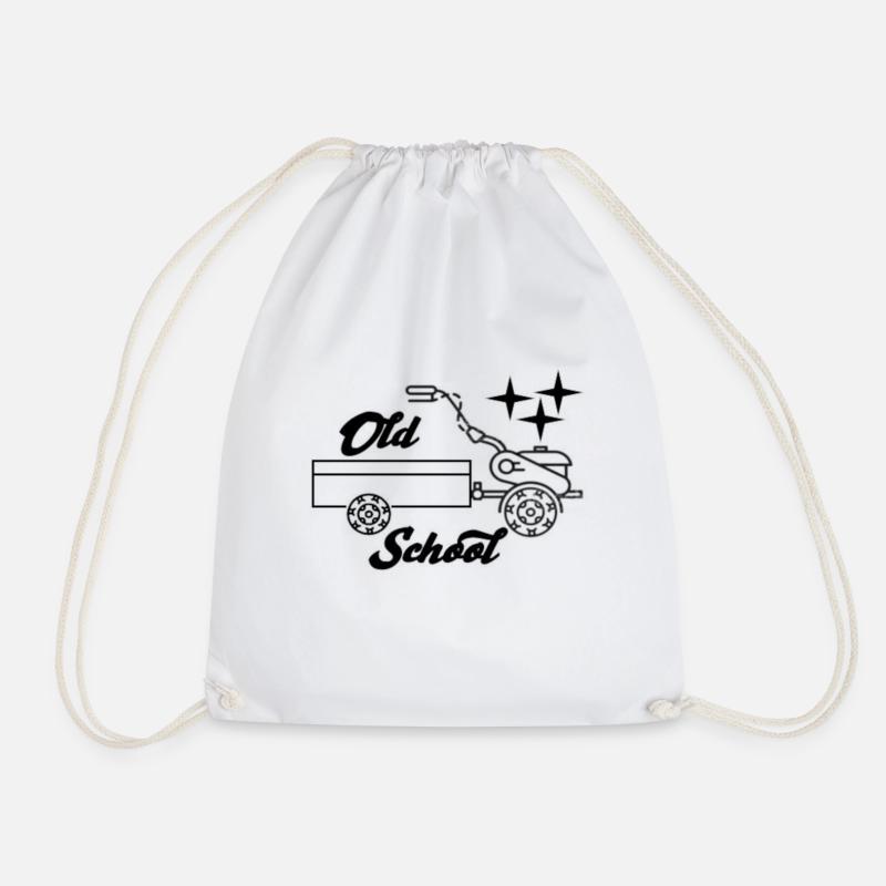 véhicule à un essieu old school - Sac de sport léger - blanc