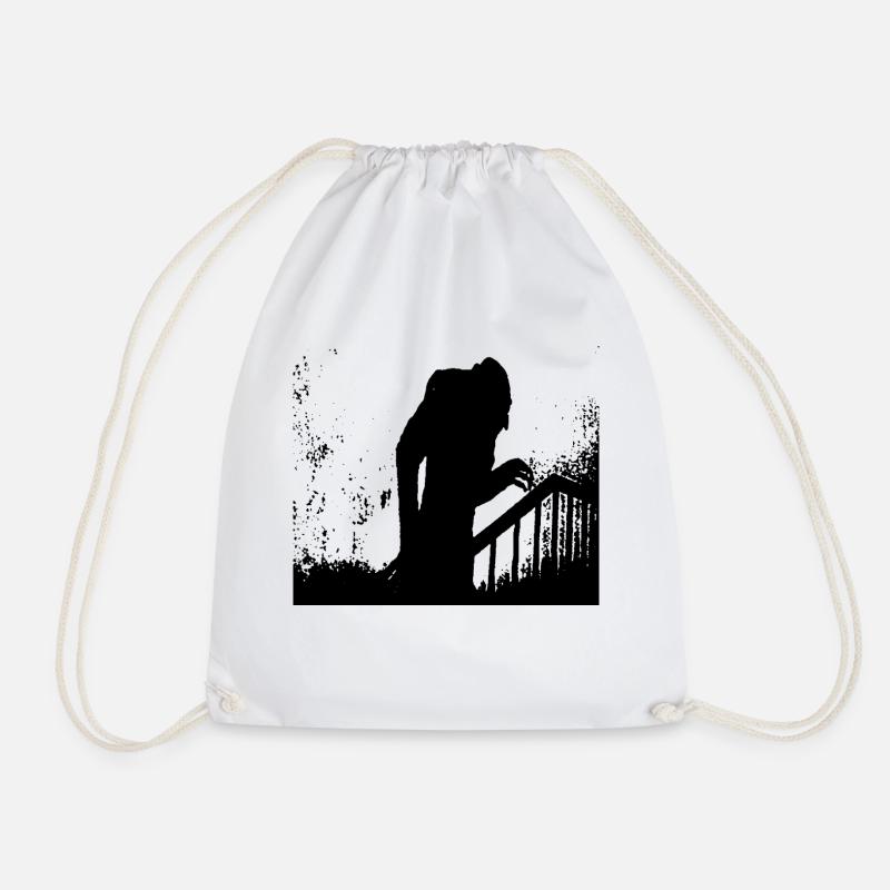 nosferatu - Drawstring Bag - white