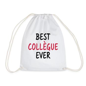 Best Collègue Ever - Meilleur collègue du monde - Sac de sport léger - blanc - Devant