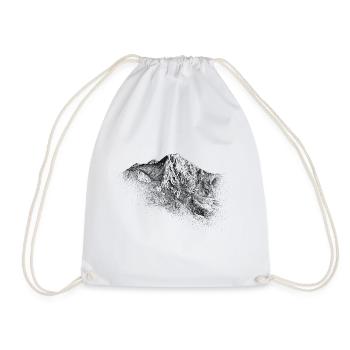 Mountaineering on the Mittagskogel, Karawanken, Carinthia - Drawstring Bag - white - Front
