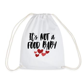 Ce n'est pas un bébé de nourriture - chemise de grossesse - Sac de sport léger - blanc - Devant