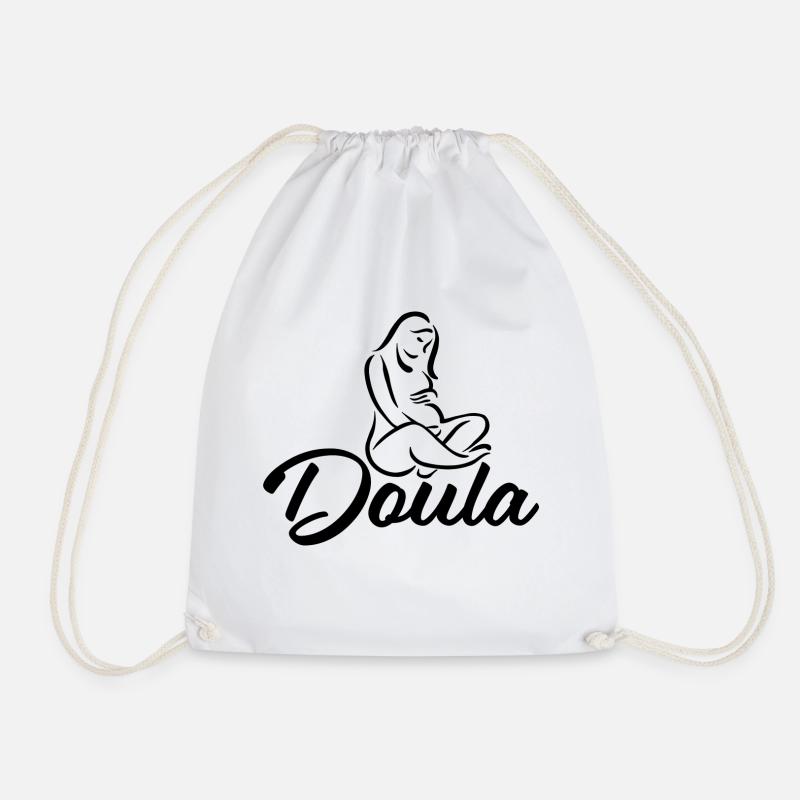 Doula Design 2 - Turnbeutel - Weiß
