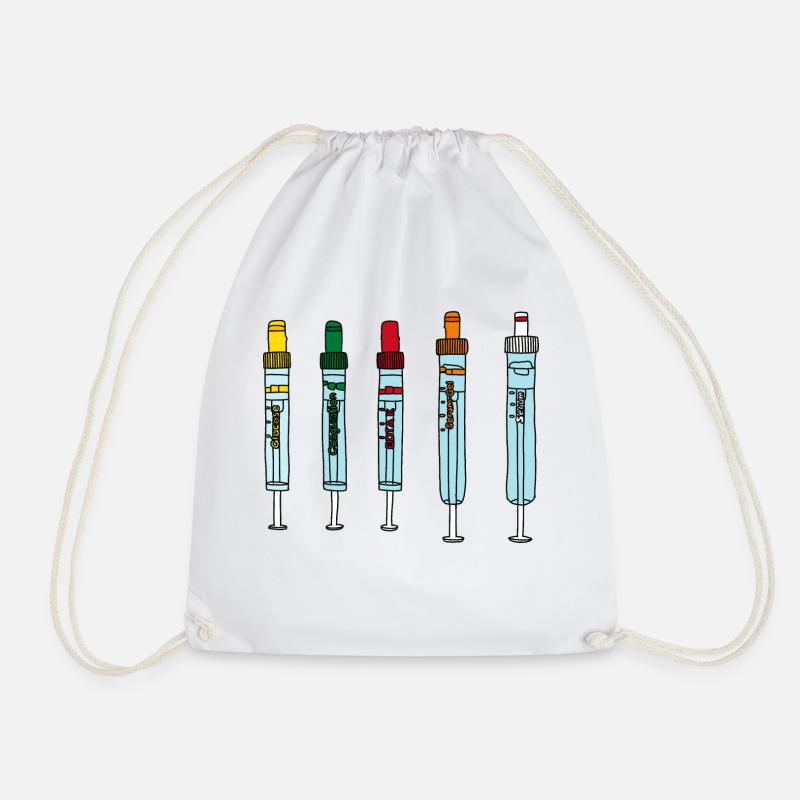 Tubes de prélèvement sanguin - Sac de sport léger - blanc