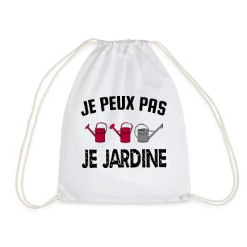 je peux pas je jardine - Sac de sport léger - blanc - Devant